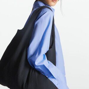 Cos COS Plisse Bag shoulder Polyester purple lilac lavender issey miyake